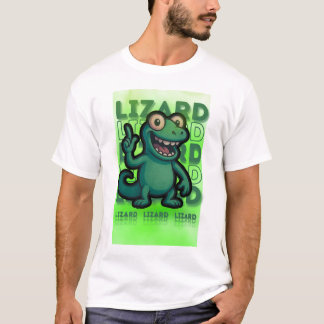 Grappig Weirdcore Lizard Lizard Meme T-shirt
