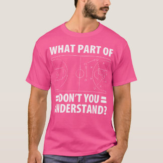 Grappig, welk deel van basketbal begrijp je niet? t-shirt