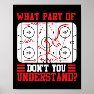 Grappig Welk Deel Van Hockey Begrijp Je Niet Hoc Poster