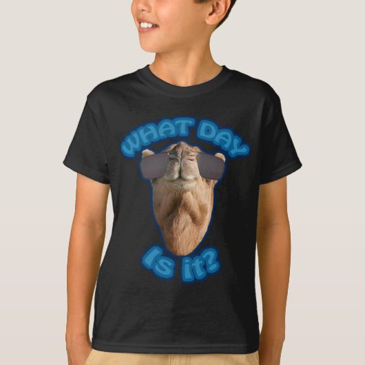 Grappig "Welke dag is het?" Humpday T-shirt (Voorkant)