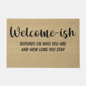 Grappig welkom-achtig deurmat (Voorkant)