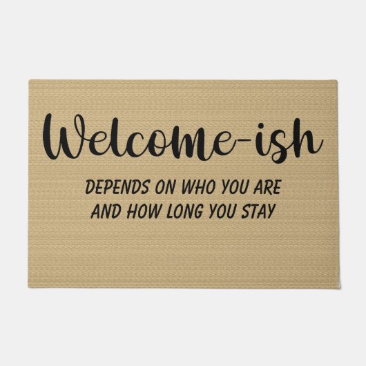 Grappig welkom-achtig deurmat (Voorkant)