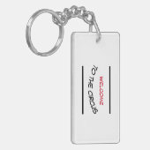 Grappig Welkom bij de Circus-Sleutelhanger Sleutelhanger (Voorkant Links)