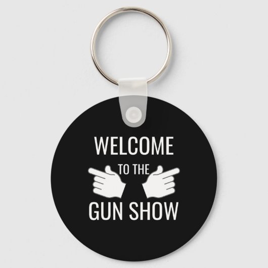Grappig welkom bij de Pistool Show Bodybuilding Sleutelhanger (Voorkant)