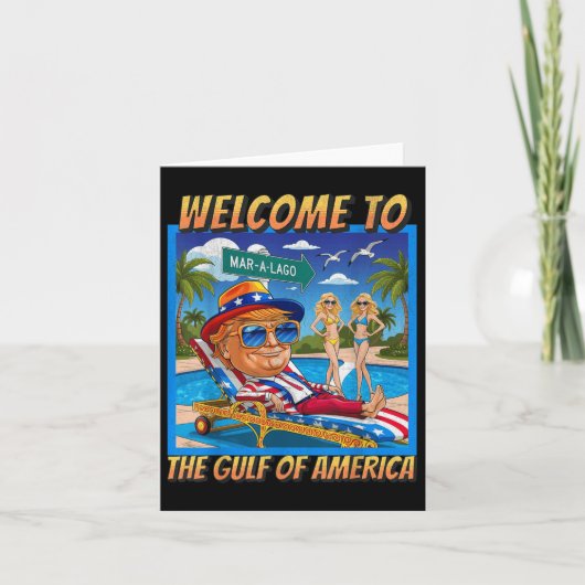 Grappig welkom in de Golf van Amerika 9 februari B Kaart (Voorkant)