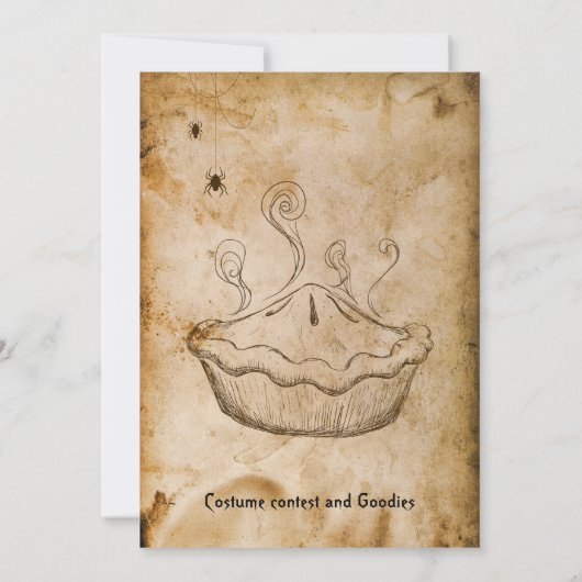 Grappig  welkom kinderen Halloween feest Kaart (Achterkant)