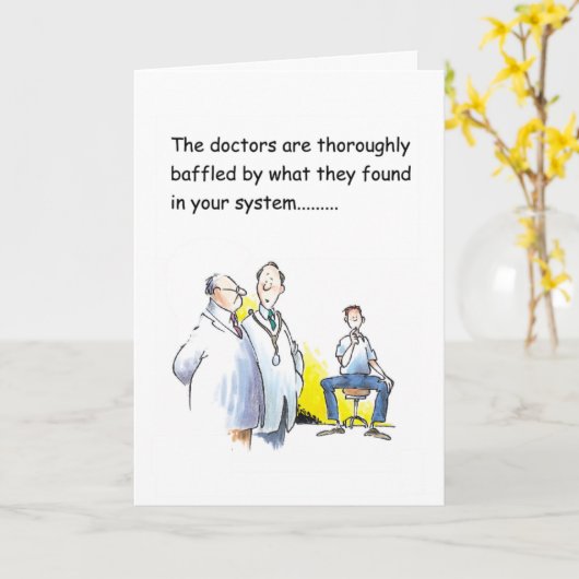 Grappig, wens hem het beste kaart (Gele Bloem)