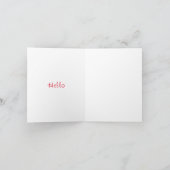 Grappig wenskaart, giraf en muis gezegde Hi Kaart (Binnen)