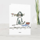 Grappig wenskaart - nieuw huis kaart (Achterkant)