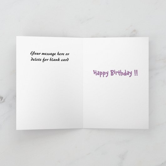 Grappig Wenskaart - te goed om waar te zijn! Kaart (Binnen)