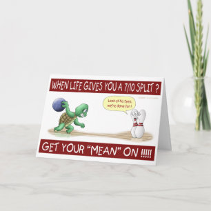 Grappig Wenskaart: Turtle Mean On Kaart