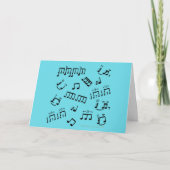 Grappig Wenskaart voor Drummer Birthday Customize Kaart (Voorkant)