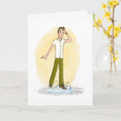 Grappig Wenskaart - Vriendschappelijke Belediging Kaart (Gele Bloem)