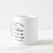 grappig werelds beste schoonvader vaderdag cadeau koffiemok (Voorkant links)