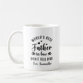 grappig werelds beste schoonvader vaderdag cadeau koffiemok (Links)