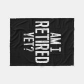 Grappig werk - ben ik al met pensioen? fleece deken (Voorkant (Horizontaal))