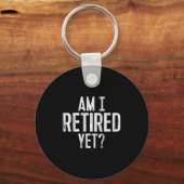 Grappig werk - ben ik al met pensioen? sleutelhanger (Voorkant)