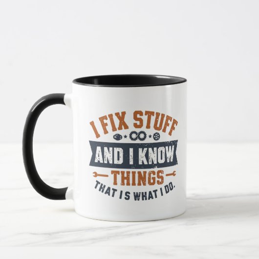 Grappig Werk Giftful Quote Shirt – Fix Stuff & Kno Mok (Links)