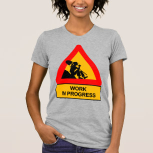 Grappig Werk in Uitvoering Grafisch T-Shirt – Humo