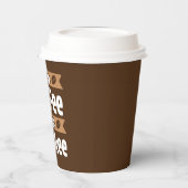 grappig werk koffiebar papieren bekers (Links)