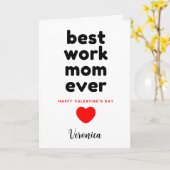 Grappig werk mama Valentijnsdag Kaart (Gele Bloem)