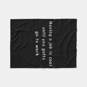 Grappig Werk Meme & Sarcasme Kantoor Humor Fleece Deken (Voorkant (Horizontaal))