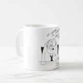 Grappig werk mok (Voorkant links)