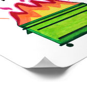 Grappig Werk Poster Dumpster Fire Alles is in orde (Hoek)