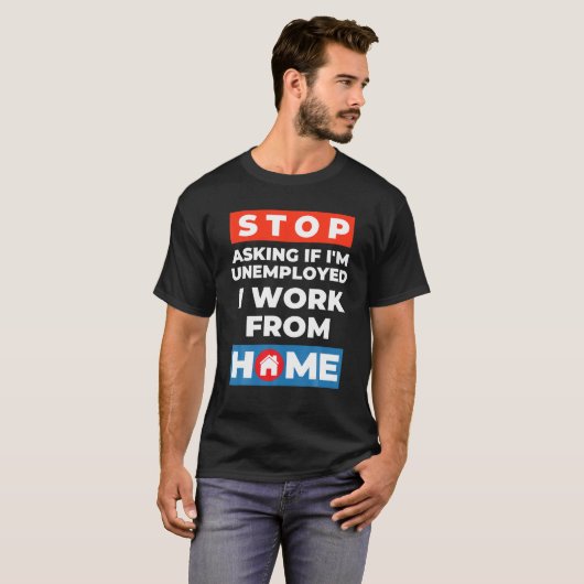 Grappig werk van thuiskleding Giften voor haar Sto T-shirt (Voorkant volledig)