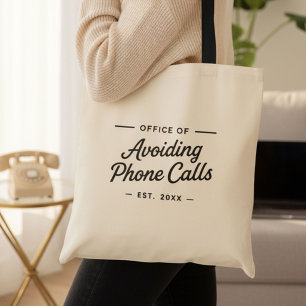 Grappig werk vanuit huis kantoor humor  tote bag