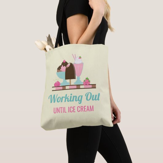 Grappig werken tot Ice Cream Tote Bag (Dichtbij)