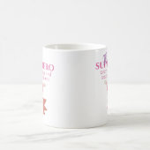 Grappig werken vanuit Home Superhero draagt pyjama Koffiemok (Center)