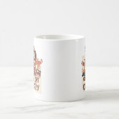 Grappig werken vanuit huis met katten - Crazy Cat  Koffiemok (Center)