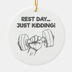Grappig werkoutprijsopgave, alleen maar uitgebanne keramisch ornament