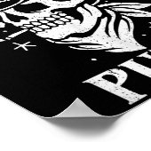 Grappig Western Cowboy Skull Gift - Hola Putos Spa Poster (Hoek)