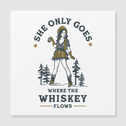 Grappig  Western Cowgirl Whiskey Lover (Voorkant)