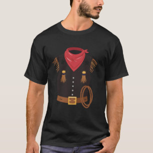 Grappig Westerse Sheriff Vintage Cowboy Vest Kledi T-shirt