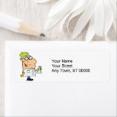 grappig wetenschapskenteken etiket (Insitu)