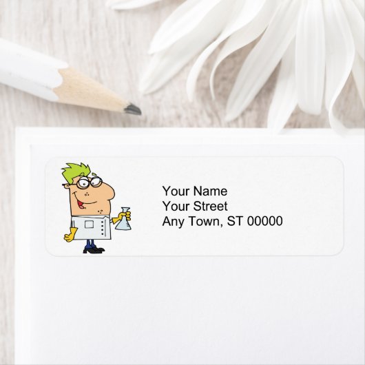 grappig wetenschapskenteken etiket (Insitu)