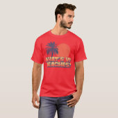 Grappig Whats Up Stranden Retro Sunset Palm Tree S T-shirt (Voorkant volledig)