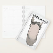 Grappig Whimsical Nieuwsgierig Paard Liefhebber Ca Planner (Display)