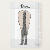 Grappig Whimsical Nieuwsgierig Paard Liefhebber Ca Planner (Achterkant)