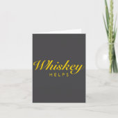 Grappig Whiskey Cadeau Voor Whiskey En Single Malt Kaart (Voorkant)