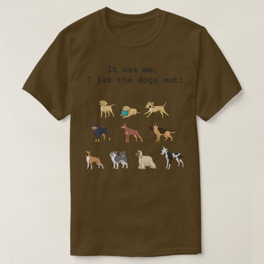Grappig wie de honden uitlaat t-shirt (Design voorkant)
