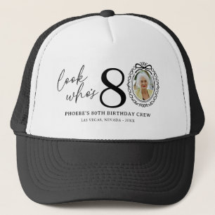 Grappig, wie is er 80! Foto 80ste verjaardag Trucker Pet