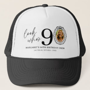 Grappig, wie is er 90! Foto 90ste verjaardag Trucker Pet