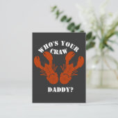 Grappig wie is jouw Craw Daddy Briefkaart (Staand voorkant)
