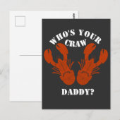 Grappig wie is jouw Craw Daddy Briefkaart (Voorkant / Achterkant)