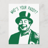 Grappig Wie is jouw Paddy Irish St Patricks Day Briefkaart (Voorkant)