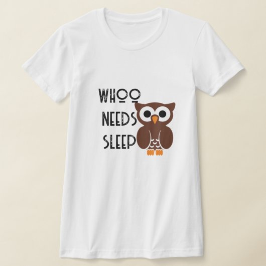 Grappig wie(t) heeft slaap nacht uil Shirt ontwerp (Laagn)